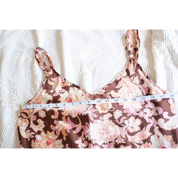 Vintage Oscar De La Renta Pink Label Y2K Slip Dress Satin M Fairy Grunge Pink - Picture 4 of 6